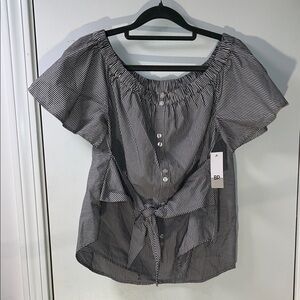 BP Navy and White Striped Blouse NWT!!